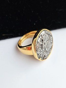Каблучка-монета з зображенням Афіни R10003 фото